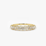 Load image into Gallery viewer, 0.24 Carat Stackable Vertical Baguette Diamond Ring