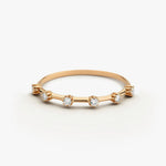 Load image into Gallery viewer, 0.10 Carat IGI Certified Round Cut Diamond Stacking Ring