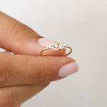 Load image into Gallery viewer, 0.25 Carat Round Cut Lab-Grown Diamond Cluster Eternity Ring