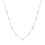 Load image into Gallery viewer, Bezel Set Round Lab Diamond Mangalsutra – 10K/14K/18K Yellow, White, or Rose Gold – IGI Certified