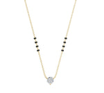 Load image into Gallery viewer, Round Lab Grown Diamond Mangalsutra Necklace – 10K/14K/18K Yellow, White or Rose Gold – IGI Certified