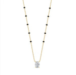 Load image into Gallery viewer, Elegant Oval Cut Lab Diamond Mangalsutra – IGI Certified – Solid 10K/14K/18K Gold in 3 Colors