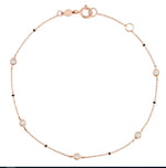 Load image into Gallery viewer, Round Lab Grown Diamond Mangalsutra Bracelet – IGI Certified – 10K/14K/18K Yellow, White, Rose Gold