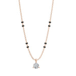 Load image into Gallery viewer, Round Lab Grown Diamond Mangalsutra – 3-Prong Setting – IGI Certified – 10K/14K/18K Gold