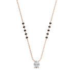 Load image into Gallery viewer, Minimalist Oval Lab Diamond Mangalsutra in 10K/14K/18K Gold – IGI Certified | Yellow, White, Rose