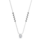 Load image into Gallery viewer, Minimalist Oval Lab Diamond Mangalsutra in 10K/14K/18K Gold – IGI Certified | Yellow, White, Rose