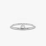 Load image into Gallery viewer, 0.05 Carat Round Cut Three Prong Solitaire Lab-Grown Diamond Ring