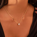 Load image into Gallery viewer, Cushion Cut Lab Grown Diamond Mangalsutra – IGI Certified – 10K/14K/18K Yellow, White, Rose Gold