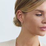 Load image into Gallery viewer, Twisted Hoop Lab-Grown Diamond Earrings 0.23 CTW – 80 Round Stones | 10K, 14K, 18K Gold | IGI Certified