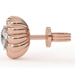 Load image into Gallery viewer, Flower Lab Grown Diamond Earrings 0.93 CTW in 10K 14K 18K White Yellow Rose Gold