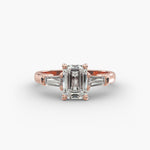 Load image into Gallery viewer, 1.40 CT Round & Baguette Lab Diamond Ring | C6 Diamonds