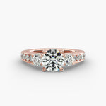 Load image into Gallery viewer, 1.80 Carat Round Lab Grown Diamond Three Stone Ring | IGI Certified