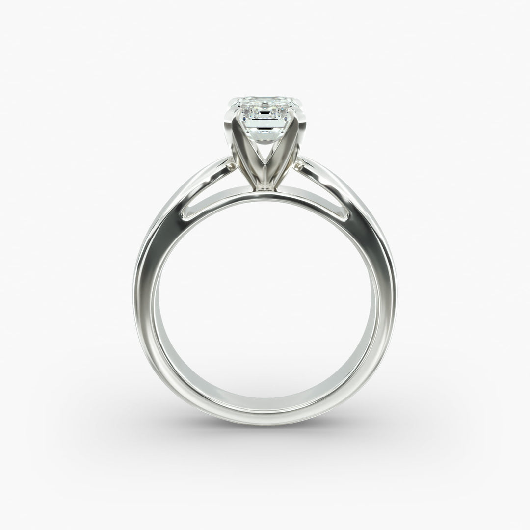 Emerald Cut Lab-Grown Diamond Ring | 0.50–5.00 Carat | IGI Certified | Yellow, White & Rose Gold