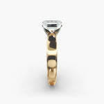 Load image into Gallery viewer, Emerald Cut Lab-Grown Diamond Ring | 0.50–5.00 Carat | IGI Certified | Yellow, White & Rose Gold