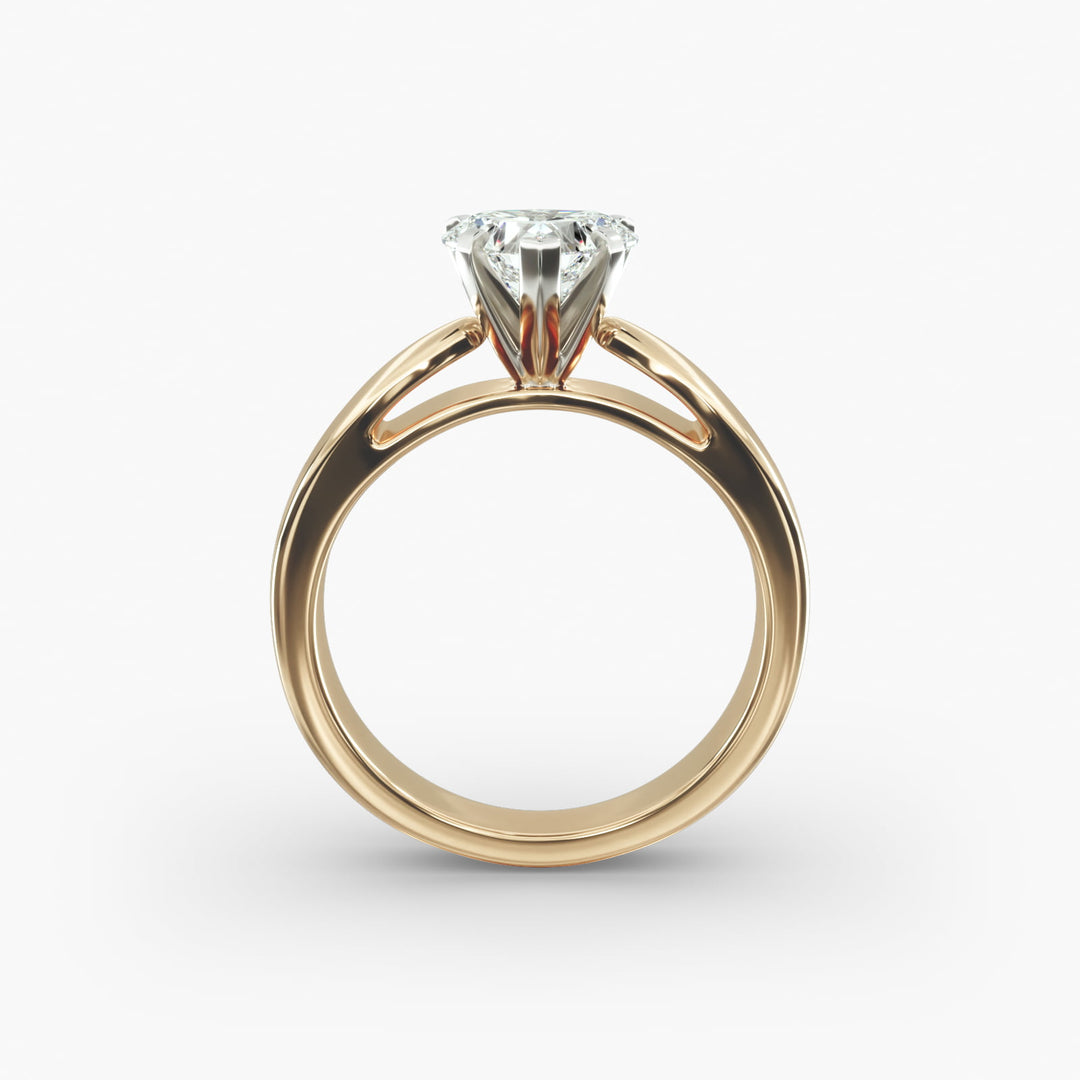 Heart Cut Lab-Grown Diamond Ring | 0.50–5.00 Carat | IGI Certified | Yellow, White & Rose Gold