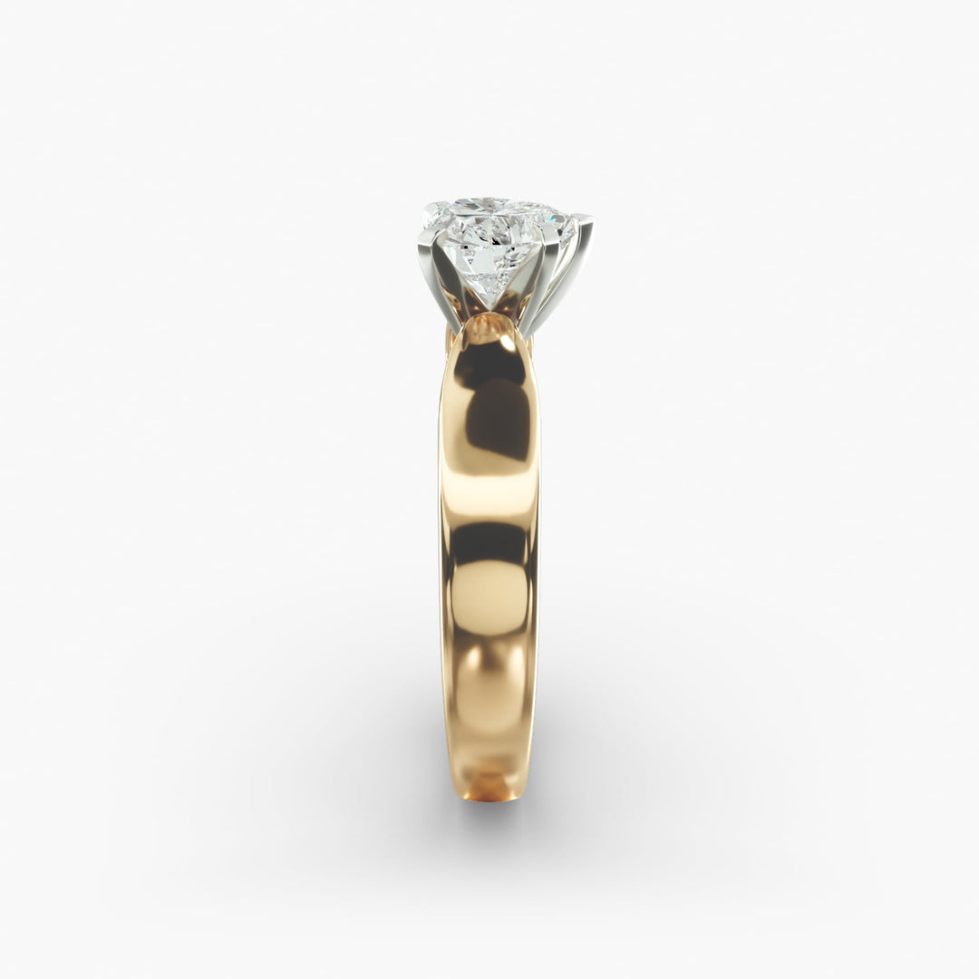 Heart Cut Lab-Grown Diamond Ring | 0.50–5.00 Carat | IGI Certified | Yellow, White & Rose Gold