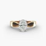 Load image into Gallery viewer, Oval Cut Lab-Grown Diamond Ring | 0.50–5.00 Carat | IGI Certified | Yellow, White & Rose Gold