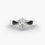 Load image into Gallery viewer, Pear Shaped Lab-Grown Diamond Engagement Ring | 0.50–5.00 Carat | IGI Certified | Yellow, White & Rose Gold