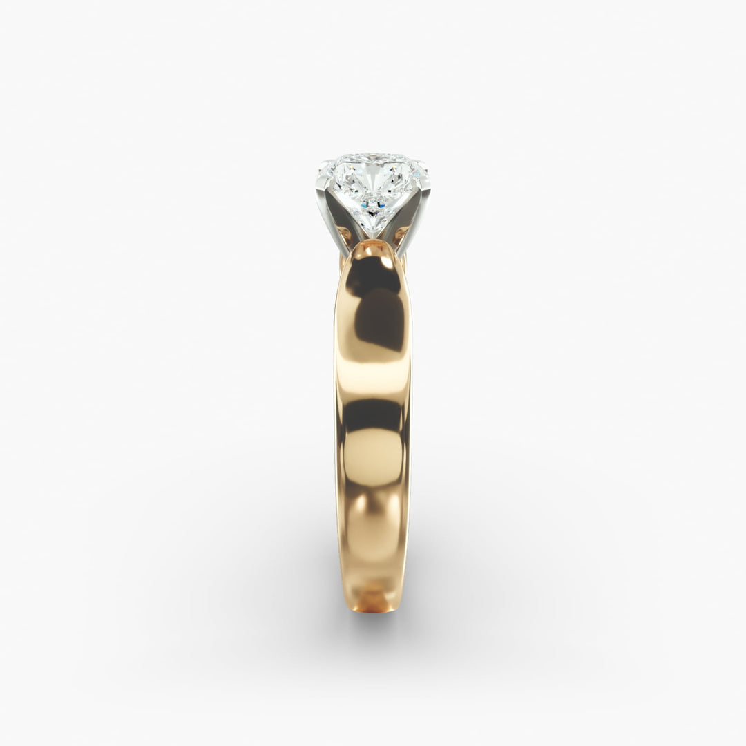 Radiant Cut Lab-Grown Diamond Solitaire Ring | 0.50–5.00 Carat | IGI Certified | Yellow, White & Rose Gold