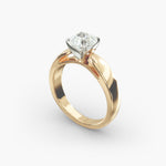 Load image into Gallery viewer, Radiant Cut Lab-Grown Diamond Solitaire Ring | 0.50–5.00 Carat | IGI Certified | Yellow, White & Rose Gold
