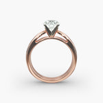 Load image into Gallery viewer, Round Brilliant Lab-Grown Diamond Engagement Ring | 0.50–5.00 Carat | IGI Certified | Yellow, White & Rose Gold