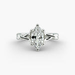 Load image into Gallery viewer, Marquise Lab-Grown Diamond Double Band Ring – Modern Designer Style | IGI Certified | 10K/14K/18K Gold