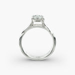 Load image into Gallery viewer, Oval Lab-Grown Diamond Twisted Double Band Ring – Designer Style | IGI Certified | 10K/14K/18K Gold