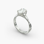 Load image into Gallery viewer, Oval Lab-Grown Diamond Twisted Double Band Ring – Designer Style | IGI Certified | 10K/14K/18K Gold