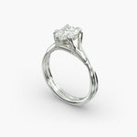 Load image into Gallery viewer, Pear Lab-Grown Diamond Twisted Double Band Ring – Designer Style | IGI Certified | 10K/14K/18K Gold