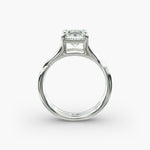 Load image into Gallery viewer, Princess Lab-Grown Diamond Twisted Ring – Modern Designer Band | IGI Certified | 10K/14K/18K Gold