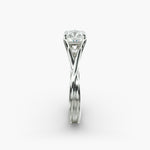 Load image into Gallery viewer, Radiant Lab-Grown Diamond Ring – Twisted Dual-Band Design | IGI Certified | 10K/14K/18K Gold