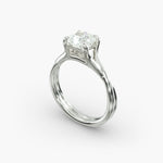Load image into Gallery viewer, Radiant Lab-Grown Diamond Ring – Twisted Dual-Band Design | IGI Certified | 10K/14K/18K Gold