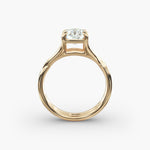 Load image into Gallery viewer, Radiant Lab-Grown Diamond Ring – Twisted Dual-Band Design | IGI Certified | 10K/14K/18K Gold