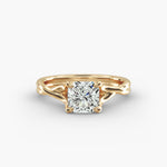 Load image into Gallery viewer, Radiant Lab-Grown Diamond Ring – Twisted Dual-Band Design | IGI Certified | 10K/14K/18K Gold