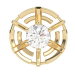 Load image into Gallery viewer, Cross-Style Round Lab Grown Diamond Earrings 0.94 CTW in 10K 14K 18K White Yellow Rose Gold