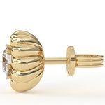 Load image into Gallery viewer, Flower Lab Grown Diamond Earrings 0.93 CTW in 10K 14K 18K White Yellow Rose Gold