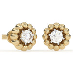 Load image into Gallery viewer, Flower Lab Grown Diamond Earrings 0.93 CTW in 10K 14K 18K White Yellow Rose Gold