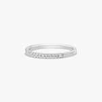 Load image into Gallery viewer, 0.16 CTW Round Diamond Band Ring Dainty Lab Grown Stacking Ring