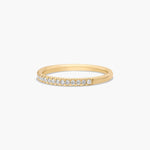 Load image into Gallery viewer, 0.16 CTW Round Diamond Band Ring Dainty Lab Grown Stacking Ring