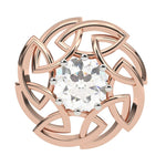 Load image into Gallery viewer, Round Lab Grown Diamond Leaf Earrings 0.66 CTW – 10K 14K 18K White Yellow Rose Gold, IGI Certified