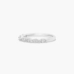 Load image into Gallery viewer, 0.32 CT Round Diamond Wedding Band | 7 Stone Shared Prong Ring in Gold