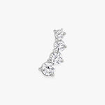 Load image into Gallery viewer, Lab‑Grown Diamond Climber Earrings – IGI Certified Solid Gold