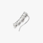 Load image into Gallery viewer, Lab‑Grown Diamond Climber Earrings – IGI Certified Solid Gold