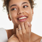 Load image into Gallery viewer, 3.19 CT Round Diamond Eternity Band | Low Dome Basket Ring with 18 Stones