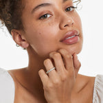 Load image into Gallery viewer, 3.19 CT Round Diamond Eternity Band | Low Dome Basket Ring with 18 Stones