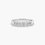 Load image into Gallery viewer, 1.00 CT Emerald Cut Diamond Anniversary Band in Gold | Seven Stone Ring