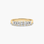 Load image into Gallery viewer, 1.00 CT Emerald Cut Diamond Anniversary Band in Gold | Seven Stone Ring