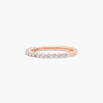 Load image into Gallery viewer, Shared Prong Diamond Band Lab Grown Wedding or Stacking Ring