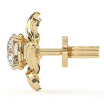 Load image into Gallery viewer, Round Lab Grown Diamond Nature Leaf Earrings 0.94 CTW – 10K 14K 18K White Yellow Rose Gold, IGI Certified