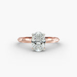 Load image into Gallery viewer, Oval Cut Lab Grown Diamond Solitaire Ring | 0.50 –5.00 Carat | Classic Band | IGI Certified | 10K/14K/18K Yellow, White, Rose